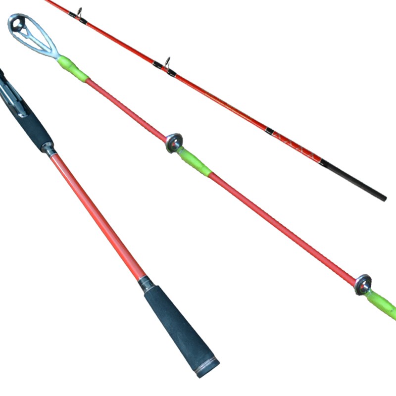 1.65米1.8米近海小船杆船钓竿慢摇杆实心海竿八爪黄姑白果子