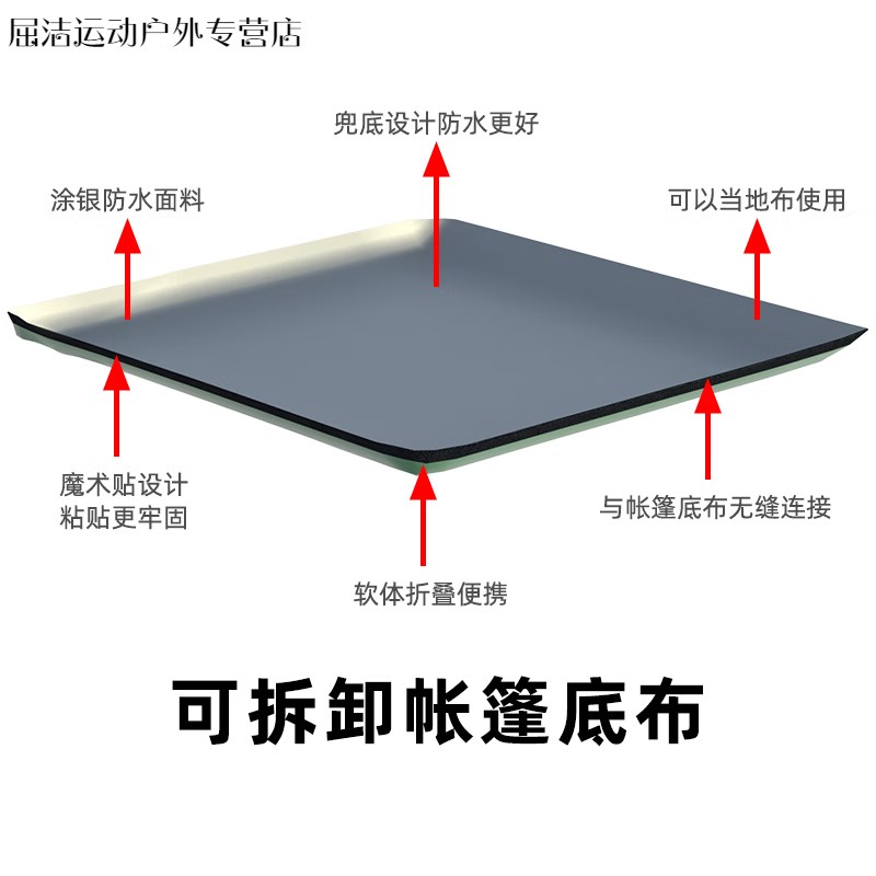 橙央车尾帐篷车尾车边帐篷自驾游户外遮阳棚侧帐天幕自动免搭建车