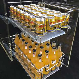 48深柜拉篮300小尺寸平蓝350橱柜拉蓝400厨房平篮450浅柜拉篮定制