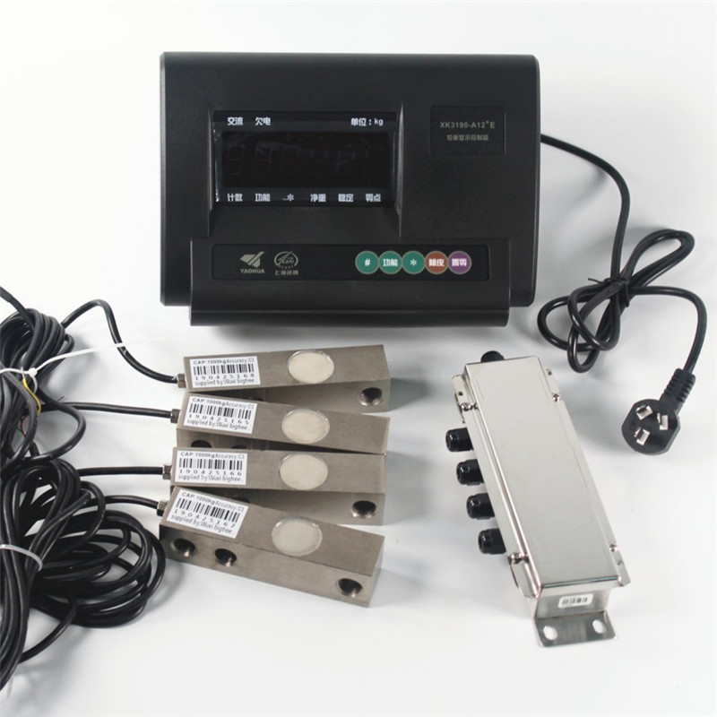 小地磅配件1t2t3t称重套组传感器不锈钢接线盒显示器XK3190-A12E