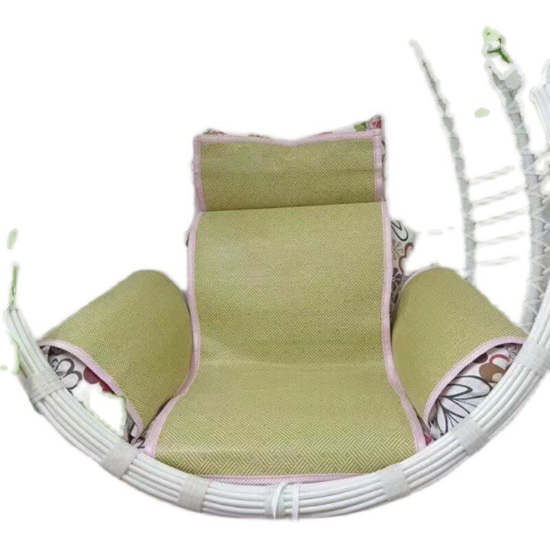 吊篮凉席坐垫席子 吊椅夏天坐垫套 秋千摇篮阳台鸟巢藤椅专用草席