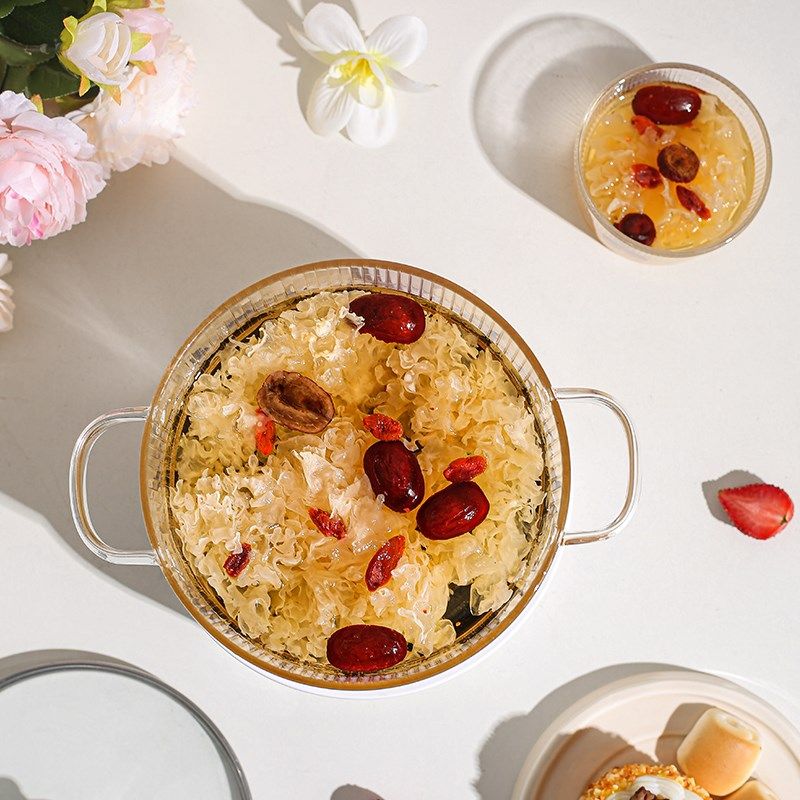 小筱熊全自动玻璃电煮锅多功能耐高温高硼硅玻璃养生锅小型慢炖锅