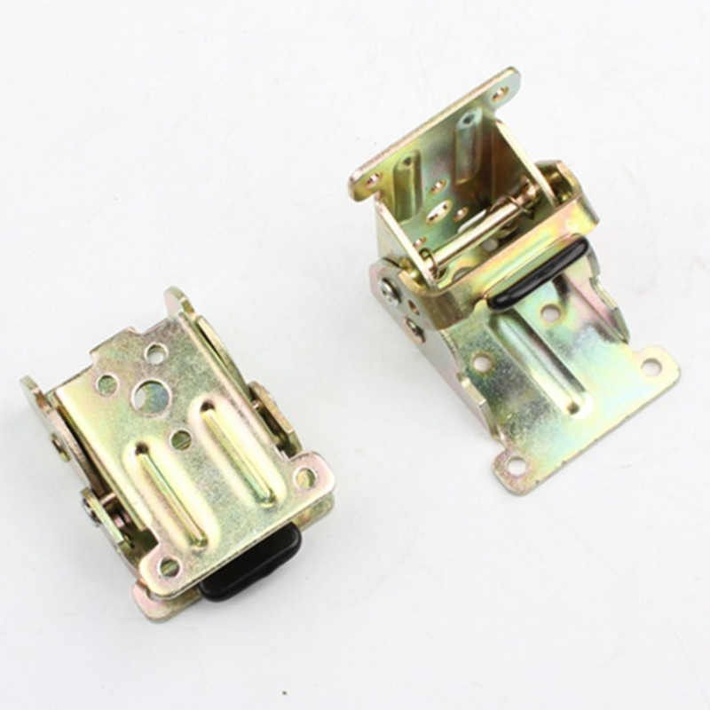 小号90度自锁折叠铰链扣桌椅腿家具五金房车改装不锈钢焊接合页