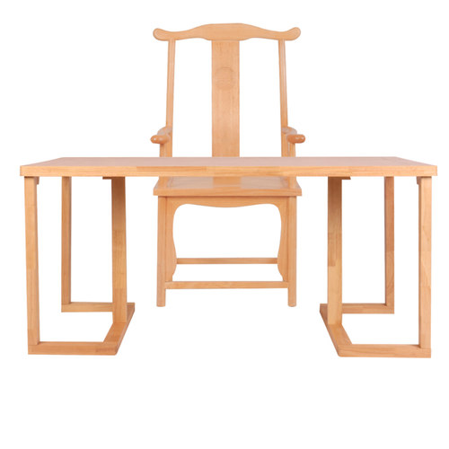 新中式书桌餐桌椅中式画案茶桌椅实木书法桌简约办公桌写字台原木