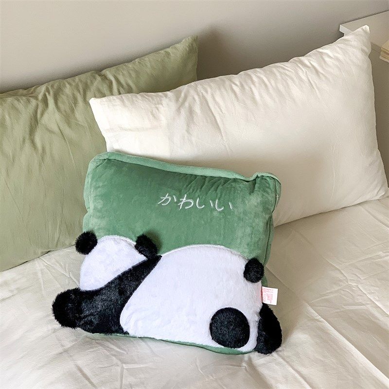 国宝来啦~抱枕被子两用加厚办公室沙发折叠午睡枕头毯子二合一,居家布艺,抱枕被,淘宝优惠券,粉丝福利购,淘宝优惠卷
