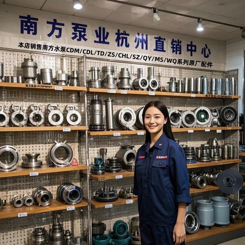 南方泵业排污泵叶轮WQ(I)潜水泵配件南方水泵排污泵机械密封配件