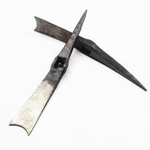 手工锻打锄镐一体开荒钢镐两用锄头弹簧钢洋镐户外农用镐子包邮