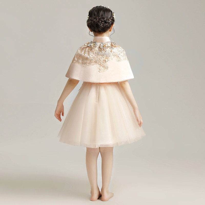 花童礼服女儿童婚纱女童公主裙蓬蓬纱儿童婚礼服主持人演出服秋冬
