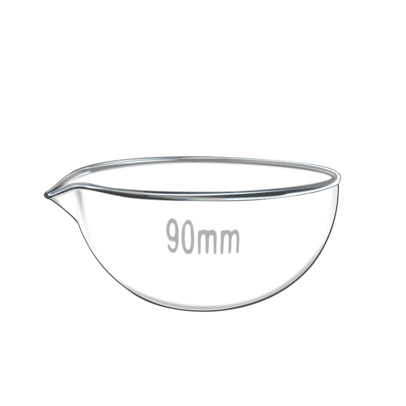 平底蒸发皿玻璃圆底蒸发皿玻璃皿实验室玻璃器皿60/90/120/150mm