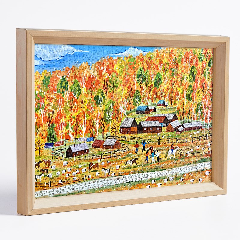 拼图相框1000片70x50x75平图装裱画框300块500片2000片边框架定制