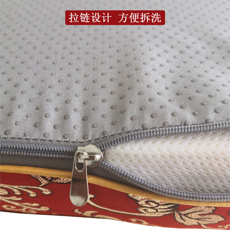 红实木乳胶沙发坐垫定做新老中式客厅三人长椅子防滑座垫四季通用