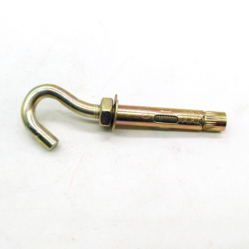 镀锌膨胀螺丝挂钩膨胀钩加长吊环拉爆螺栓带圈带钩挂勾M6M8M10M12