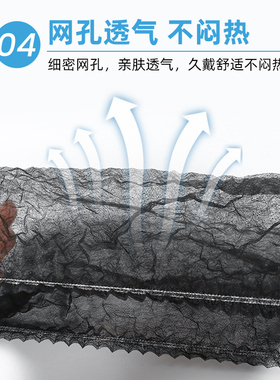 黑色一次性帽子防尘透气无纺布发网食品车间厨房油烟卫生工作头套