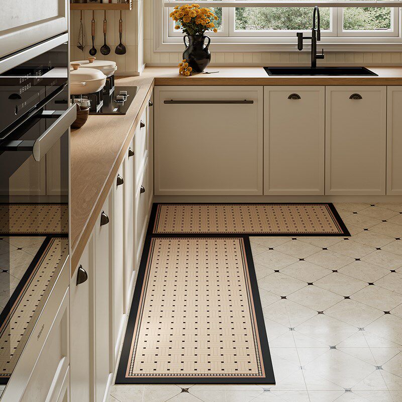梅利德斯编织软硅藻泥厨房吸水地垫防滑防油可擦免洗满铺长条脚垫