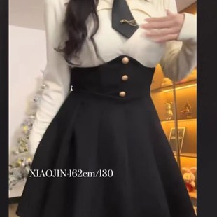 束腰鱼骨学院风套装 大码 女春秋胖mm显瘦制服甜辣妹微胖纯欲一整套