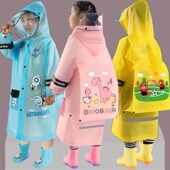 男女儿童加厚EVA无味幼儿园宝宝小学生中大童带书包全雨衣雨披潮