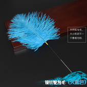 专业采耳工具掏耳勺银针鸵鸟毛轻抚SPA撩拨耳廓肌肤大孔雀毛 包邮