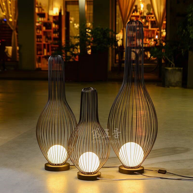 简约中式户外防水别墅园林庭院广场小区景观草坪酒店装饰灯落地灯