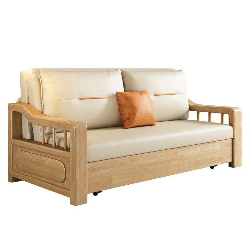 电动实木沙发床折叠两用2024新款 网红款小户型客厅沙发床多功能