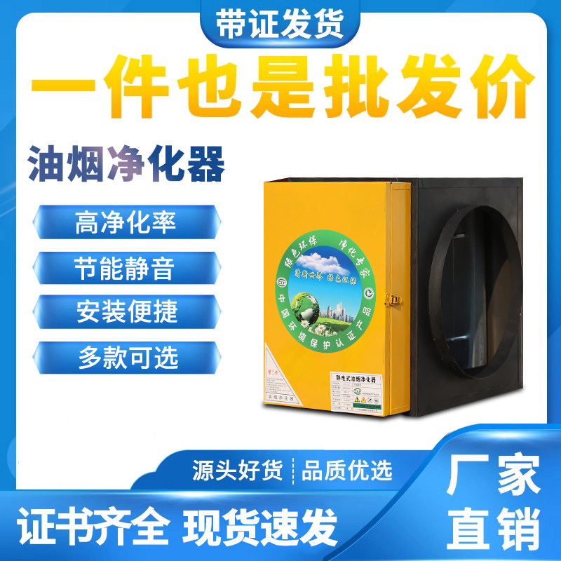 油烟净化器饭店厨房商用小型简易餐饮酒店环保高空净烟油烟机
