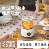 日本进口办公室小型养生壶全玻璃多功能恒温烧水壶炖煮一体家用