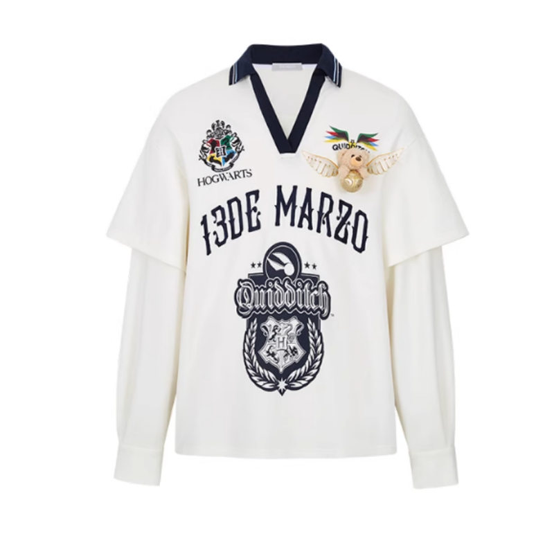 13DEMARZO 25秋冬哈利波特联名系列魁地奇衬衫球衣 Rainbow集合店