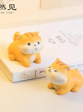直销新款创意情侣礼物卡通动物嘴一个可爱猫咪组合家居桌面装饰品