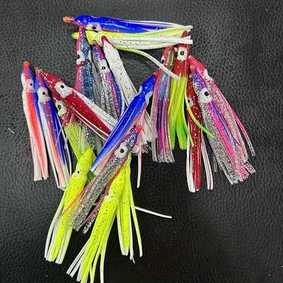 新款直销仿真路亚假饵章鱼饵鱿鱼饵海钓假饵鱼钩鱼饵路亚饵 钓饵