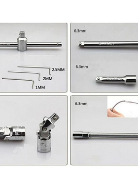 46pcsset Carbon Steel Combination Set Wrench Socket Spanner