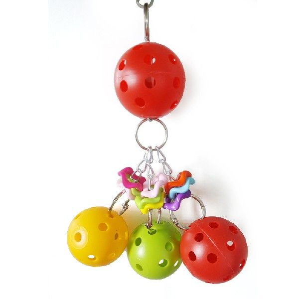 1Pc Colorful Ball Parrot Bird Parakeet Bite Climbing Play