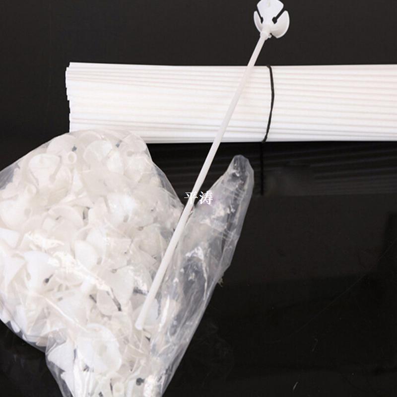 Latex Balloon Stick Rods 100set/lot Plastic Balloon Accessor