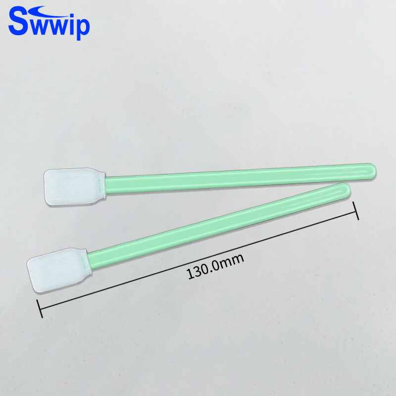 净化棉棒SW-PS707聚酯纤维无尘布头棉棒净化擦拭棒100支/包
