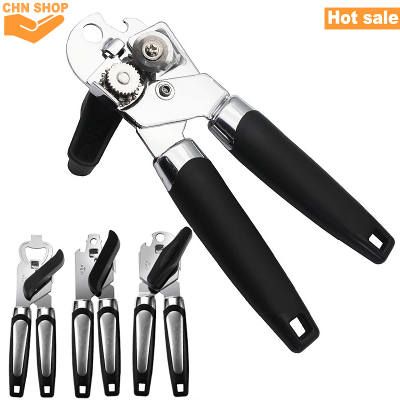 Stainless steel 3in1 safety can opener Bottle Jar Lid opener