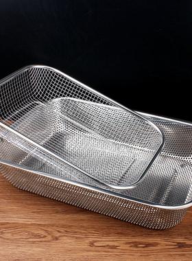 Reinforcing steel wire rectangular basket washing basket