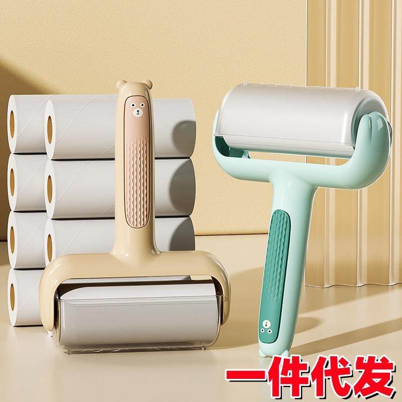粘毛器滚筒长杆卷纸替换芯沾毛滚筒纸重复使用宠物粘毛除毛器,收纳整理,衣物除尘滚/粘毛滚,淘宝优惠券,粉丝福利购,淘宝优惠卷