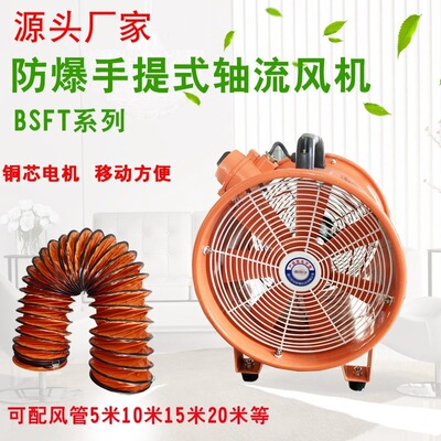 8寸10寸12寸16寸20寸移动式船用安全通风机BSFT手提防爆轴流风机