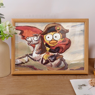 拿破坤名画鸡你太美蔡徐坤ikun恶搞抽象搞笑桌面摆件挂画礼物装饰
