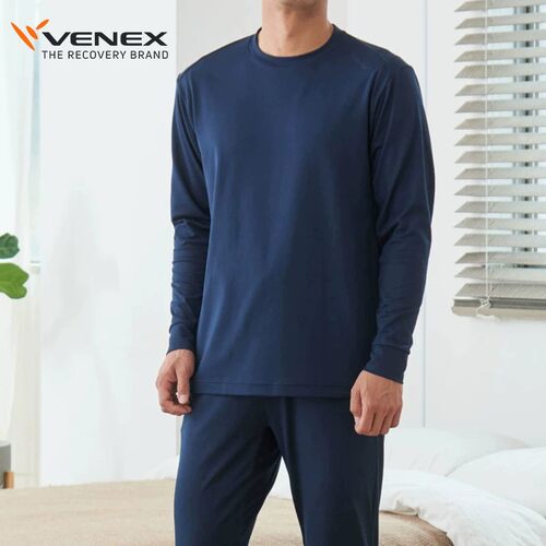 VENEX/威耐可适日本休养服男款长袖睡衣早秋家居服舒缓疲倦睡眠SD