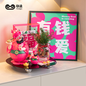 印谈四喜财神爷摆件开业乔迁手办伴手礼节日礼物招财寓意生日礼物