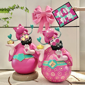 印谈生日礼物手办礼品四喜财神爷招财摆件开业乔迁收银台新年礼物