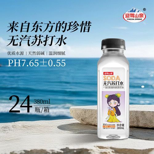 迎驾山泉苏打水380ml*24瓶