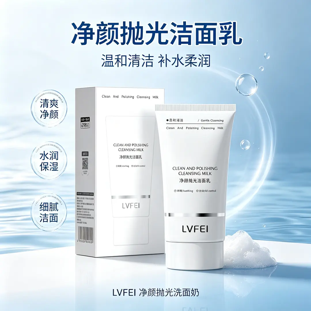 LVFEI律菲净颜抛光洁面乳清爽