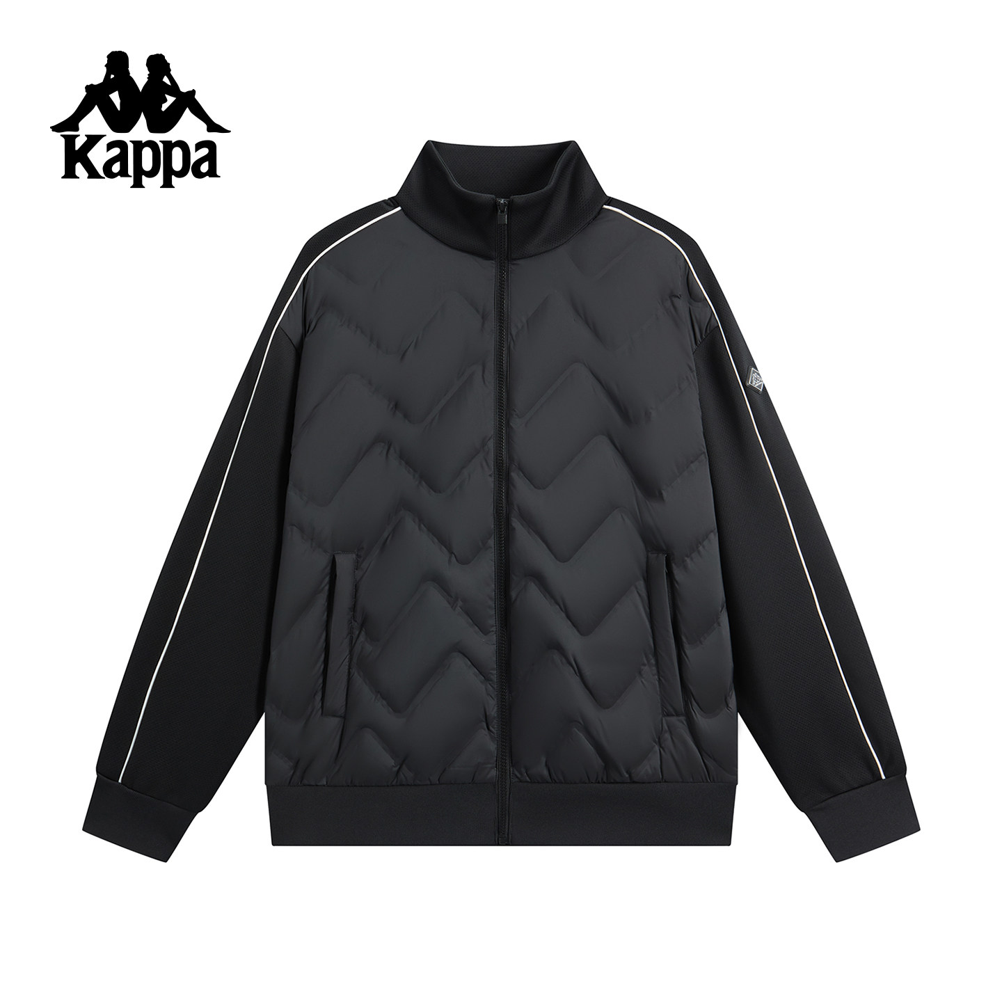 Kappa卡帕运动羽绒服男2025冬季新款户外保暖外套立领休闲防寒服