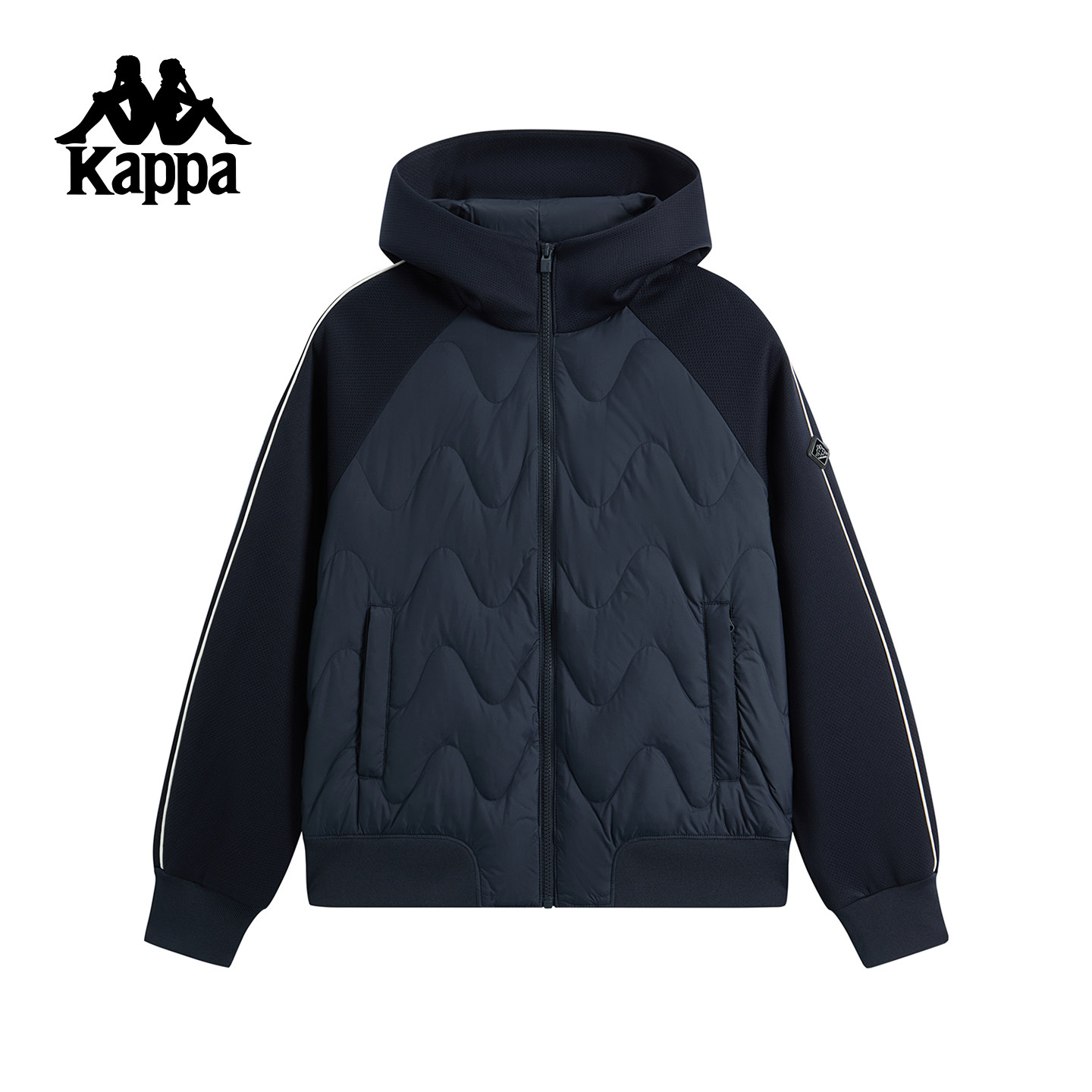 Kappa卡帕背靠背运动羽绒服女款2025冬季新款休闲保暖外套防寒服