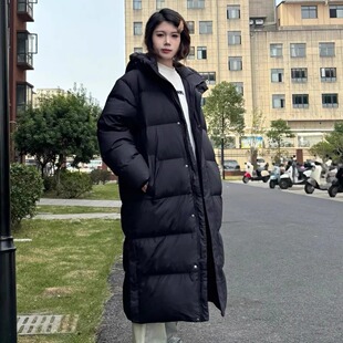 Kappa卡帕背靠背运动羽绒服外套女款2024新款冬季男士中长款棉服