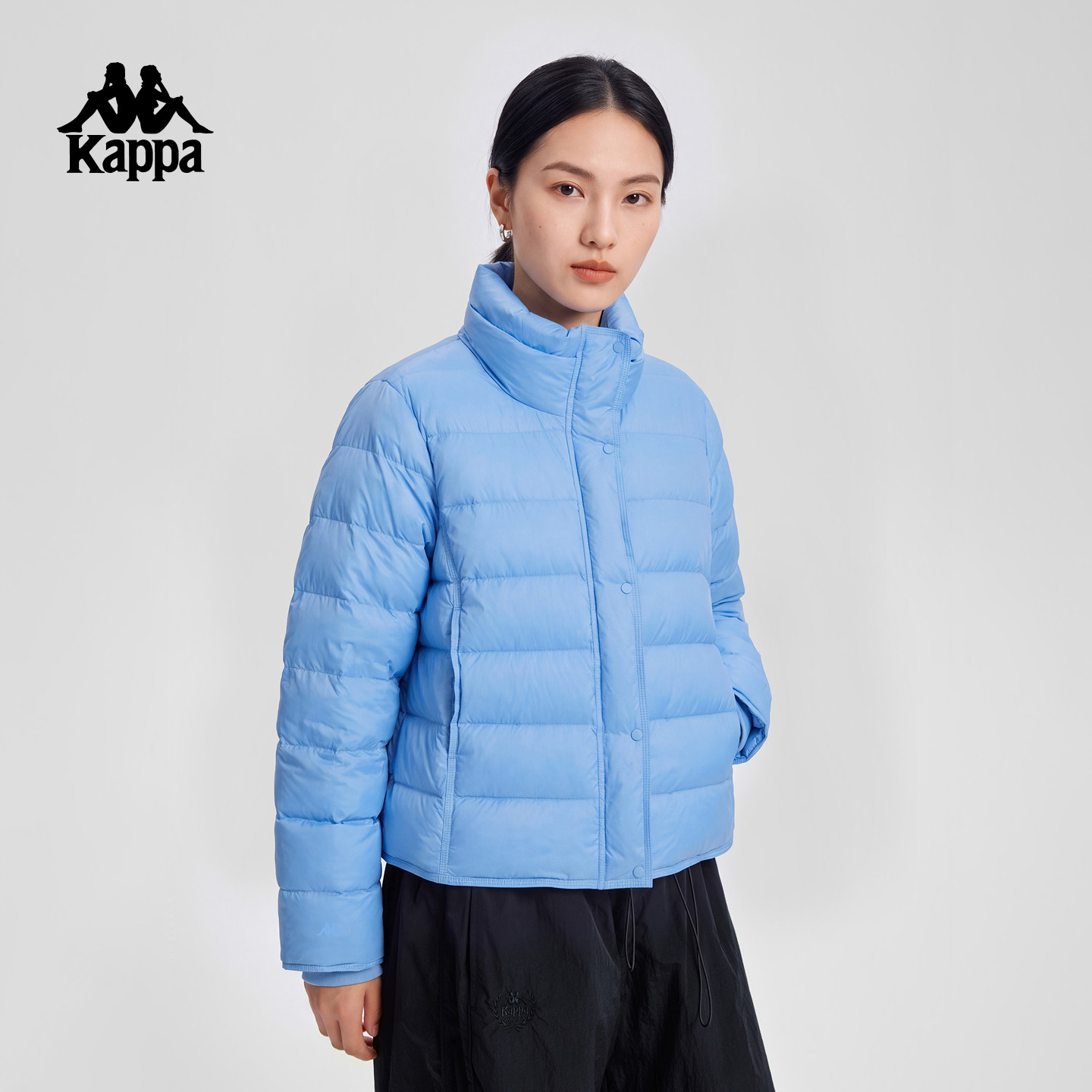 卡帕女立领短款轻薄保暖羽绒服