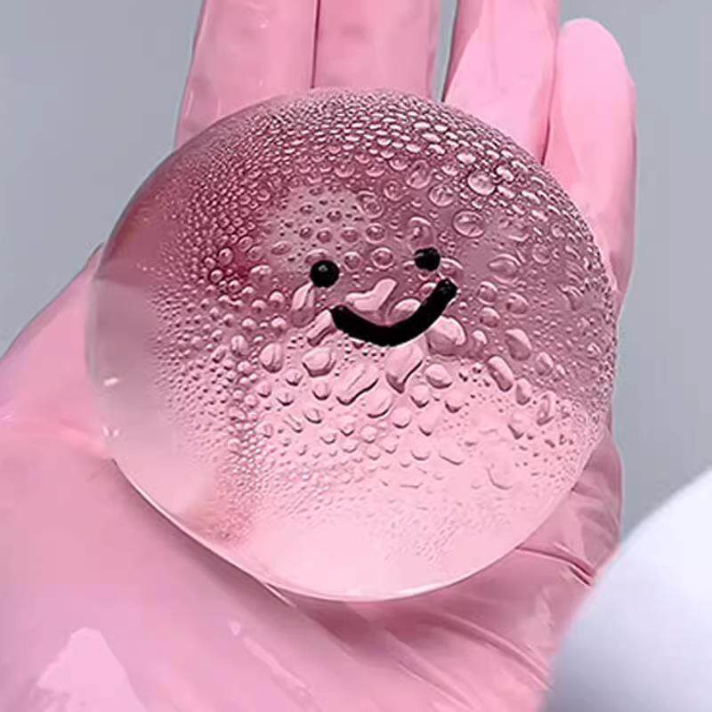 水晶球捏捏解压玩具软糯透明球表情球抖音同款减压神器捏捏乐创意