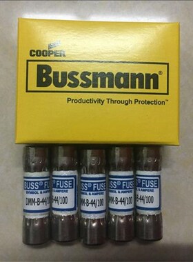 DMM-44/100 万用表保险丝10x35mm快速熔断器BUSSMANN 440mA1000V