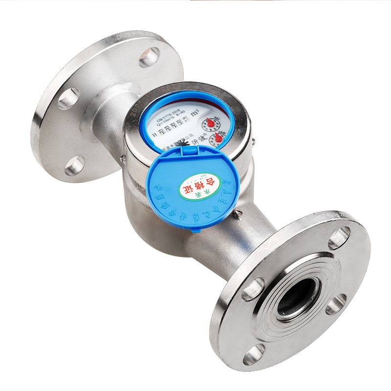 304不锈钢法兰水表热水旋翼式螺翼式可拆式耐腐蚀酸碱四氟冷水表