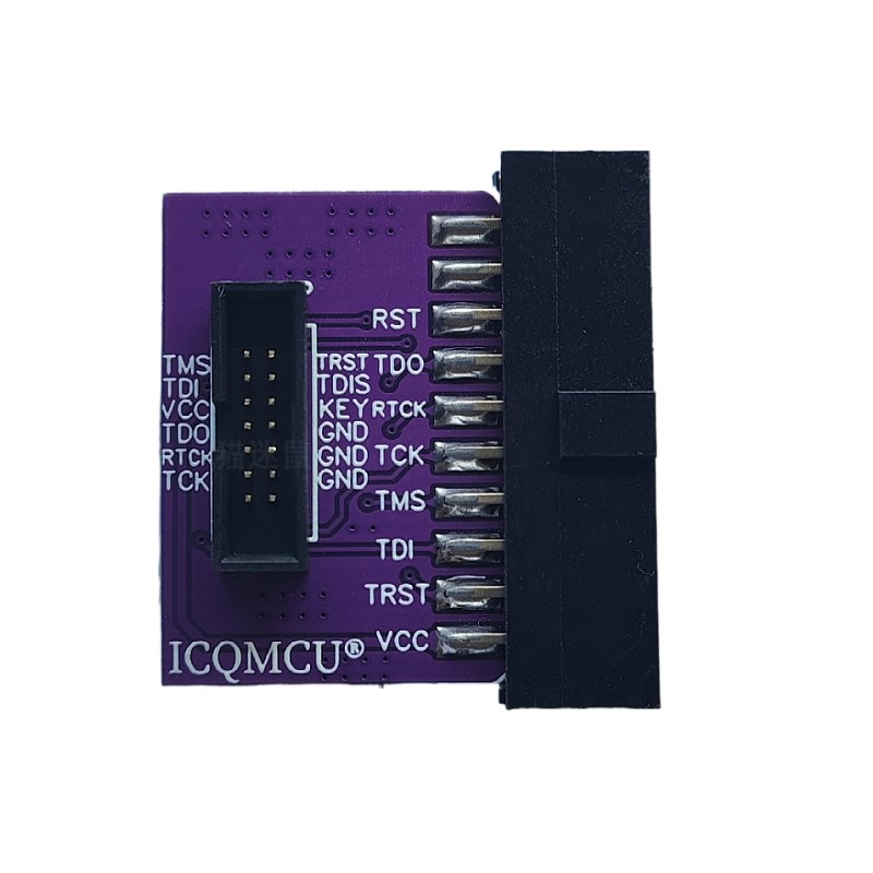 1.27mm 14P JTAG转接板 2.54mm 20P LINKJ编程器 SWD互转TI仿真器